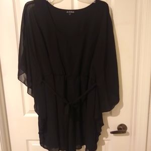 As U Wish knee length black dress